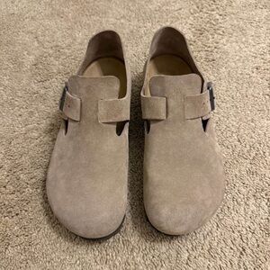 Birkenstock Men's Suede Loafers - Beige